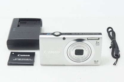Canon キヤノン PowerShot A2400 IS コンパクトデジタルカメラ シルバー 260820e