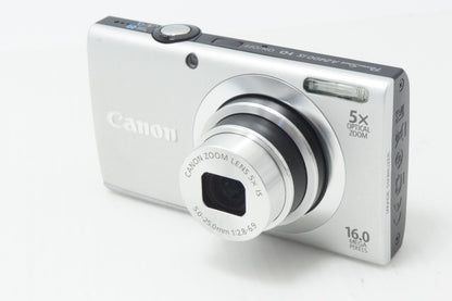 Canon キヤノン PowerShot A2400 IS コンパクトデジタルカメラ シルバー 260820e