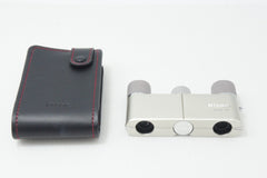 良品 Nikon ニコン 遊 4X10D CF 双眼鏡 シャンパンゴールド ケース付 260821b