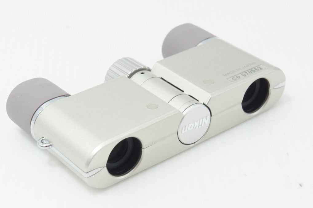 良品 Nikon ニコン 遊 4X10D CF 双眼鏡 シャンパンゴールド ケース付 260821b