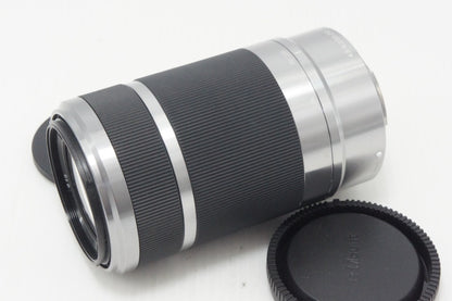 SONYソニー E 55-210mm F4.5-6.3 OSS SEL55210 Eマウント APS-C ズームレンズ シルバー 260825ad