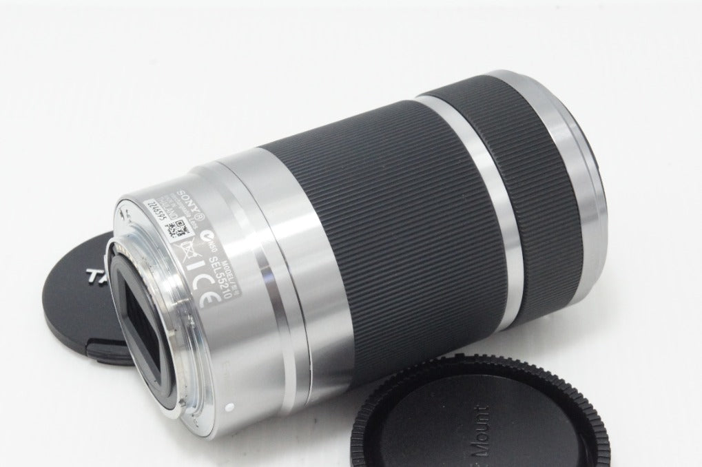 SONYソニー E 55-210mm F4.5-6.3 OSS SEL55210 Eマウント APS-C ズームレンズ シルバー 260825ad