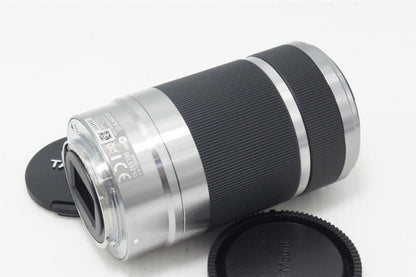 SONYソニー E 55-210mm F4.5-6.3 OSS SEL55210 Eマウント APS-C ズームレンズ シルバー 260825ad