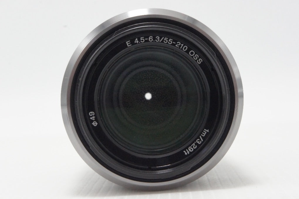 SONYソニー E 55-210mm F4.5-6.3 OSS SEL55210 Eマウント APS-C ズームレンズ シルバー 260825ad