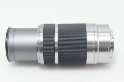 SONYソニー E 55-210mm F4.5-6.3 OSS SEL55210 Eマウント APS-C ズームレンズ シルバー 260825ad