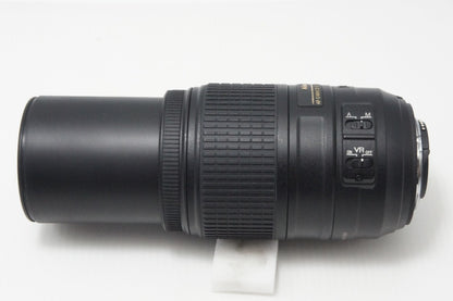 美品 Nikon ニコン AF-S DX NIKKOR 55-300mm F4.5-5.6G ED VR Fマウント ズームレンズ ブラック フード ポーチ付 260831a