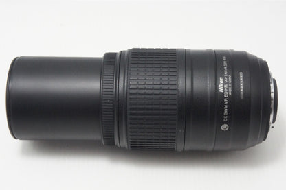 美品 Nikon ニコン AF-S DX NIKKOR 55-300mm F4.5-5.6G ED VR Fマウント ズームレンズ ブラック フード ポーチ付 260831a