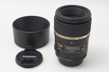 美品 TAMRON タムロン SP AF 90mm F2.8 Di MACRO 272E PENTAX ペンタックス Kマウント 単焦点レンズ フード付 260831y