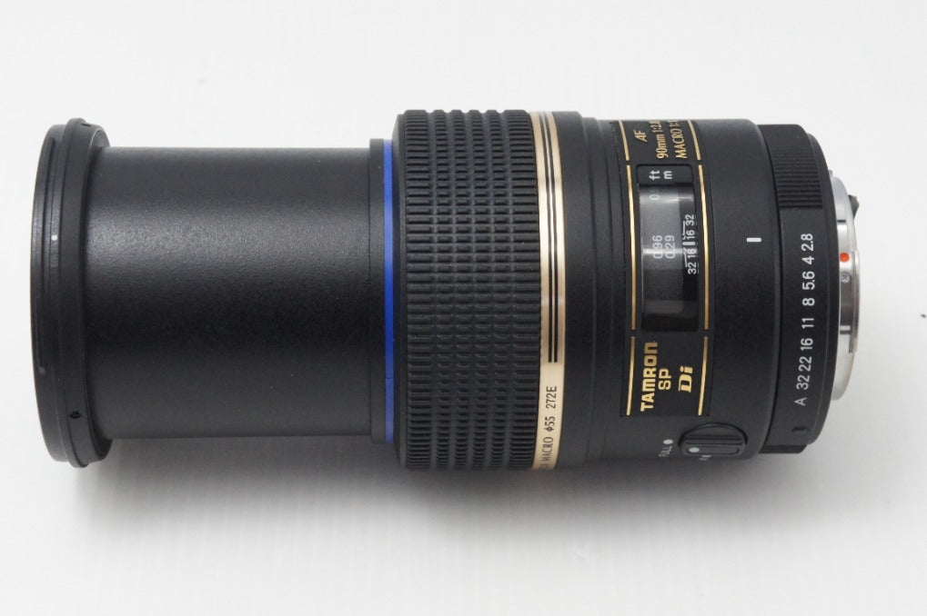 美品 TAMRON タムロン SP AF 90mm F2.8 Di MACRO 272E PENTAX ペンタックス Kマウント 単焦点レンズ フード付 260831y