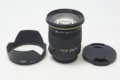 美品 SIGMA シグマ 17-50mm F2.8 EX DC HSM PENTAX ペンタックス Kマウント ズームレンズ フード付 260831z