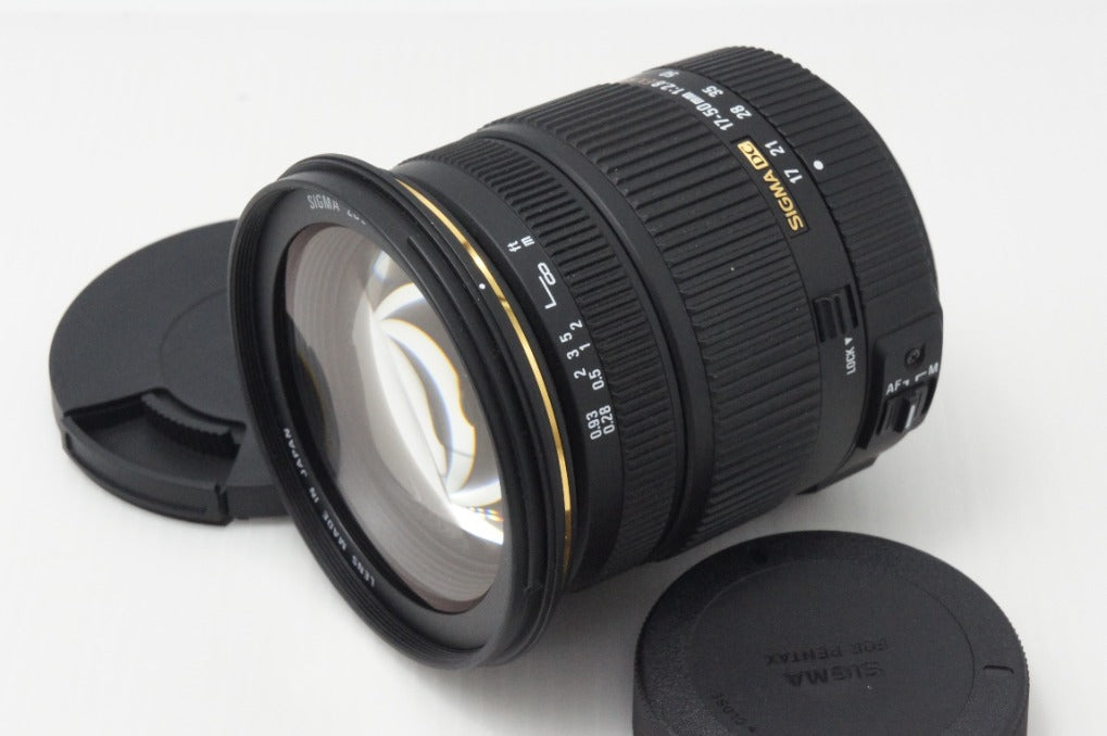 美品 SIGMA シグマ 17-50mm F2.8 EX DC HSM PENTAX ペンタックス Kマウント ズームレンズ フード付 260831z