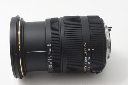 美品 SIGMA シグマ 17-50mm F2.8 EX DC HSM PENTAX ペンタックス Kマウント ズームレンズ フード付 260831z