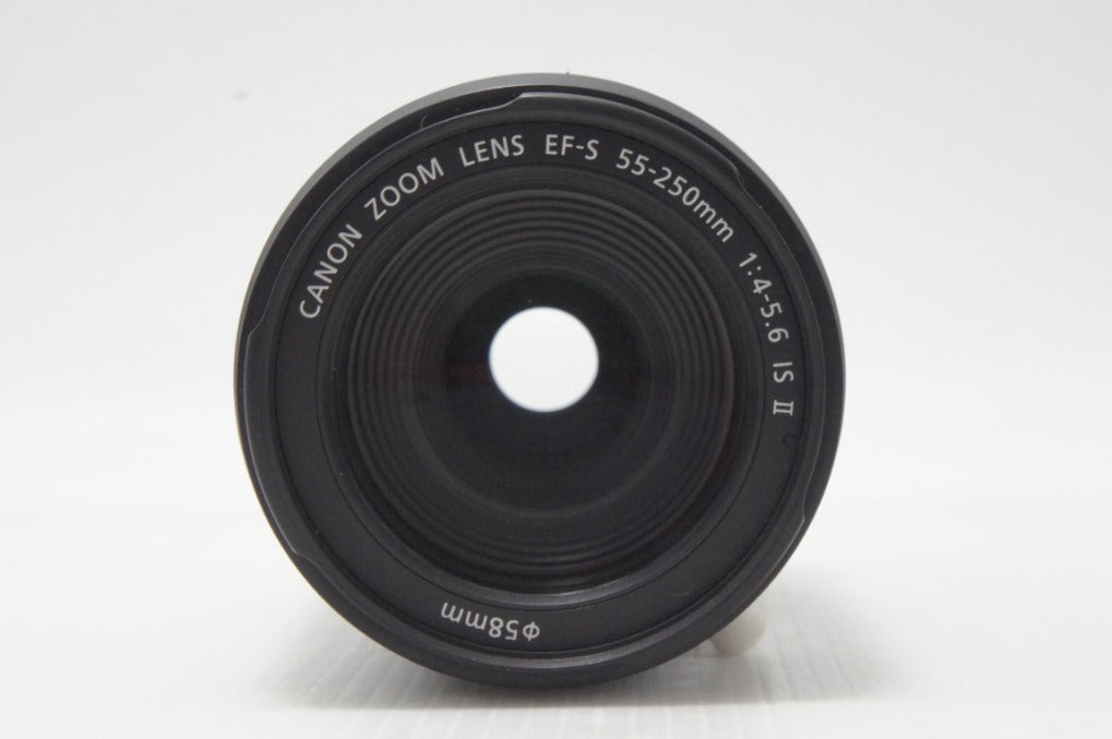 良品 Canon キヤノン EF-S 55-250mm F4-5.6 IS II APS-C ズームレンズ 260902c