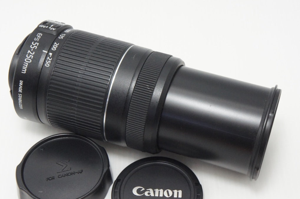 良品 Canon キヤノン EF-S 55-250mm F4-5.6 IS II APS-C ズームレンズ 260902c