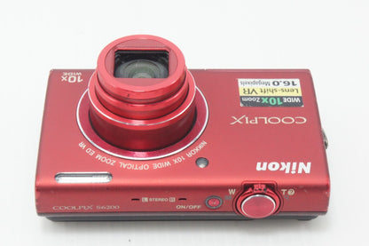 Nikon ニコン COOLPIX S6200 コンパクトデジタルカメラ ブリリアントレッド 260902j