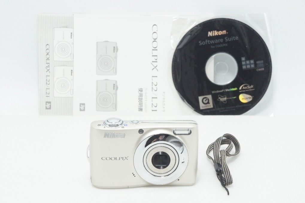 良品 Nikon ニコン COOLPIX L22 コンパクトデジタルカメラ シルバー 260903h