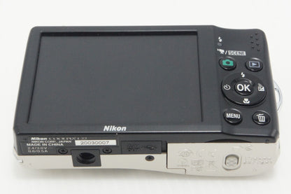 良品 Nikon ニコン COOLPIX L22 コンパクトデジタルカメラ シルバー 260903h