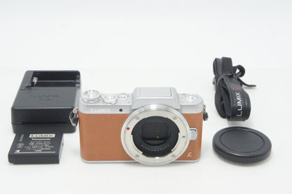 良品 Panasonic パナソニック LUMIX DMC-GF7 ボディ ミラーレス一眼カメラ ブラウン 260903j