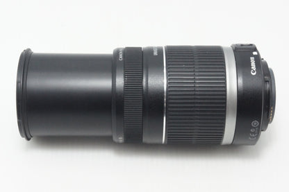 美品 Canon キヤノン EF-S 55-250mm F4-5.6 IS APS-C ズームレンズ 260904k