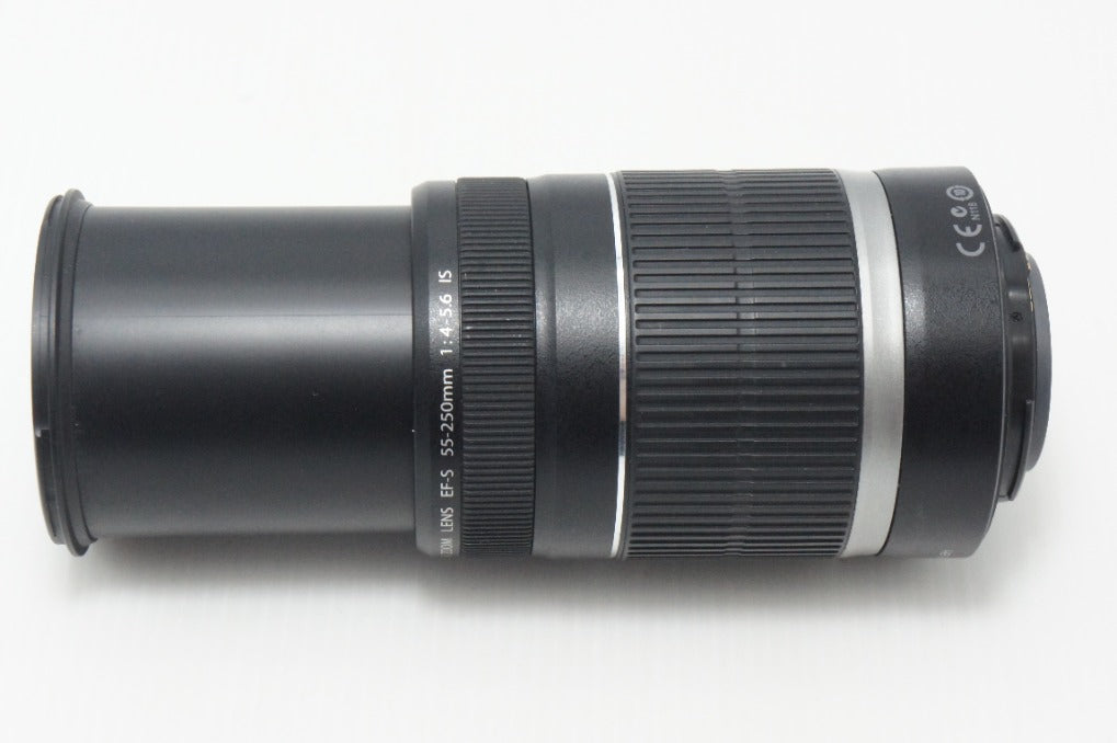 美品 Canon キヤノン EF-S 55-250mm F4-5.6 IS APS-C ズームレンズ 260904k