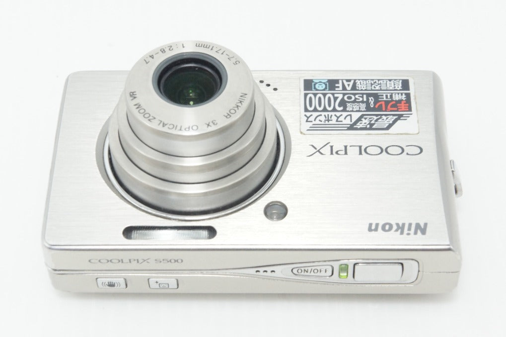 Nikon ニコン COOLPIX S500 コンパクトデジタルカメラ シルバー ケース付 260907e