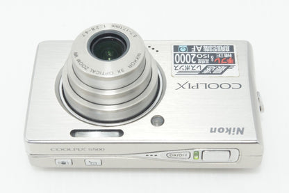 Nikon ニコン COOLPIX S500 コンパクトデジタルカメラ シルバー ケース付 260907e