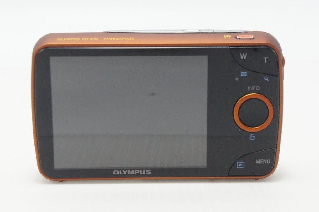美品 OLYMPUS オリンパス VH-210 コンパクトデジタルカメラ オレンジ 元箱付 260907k