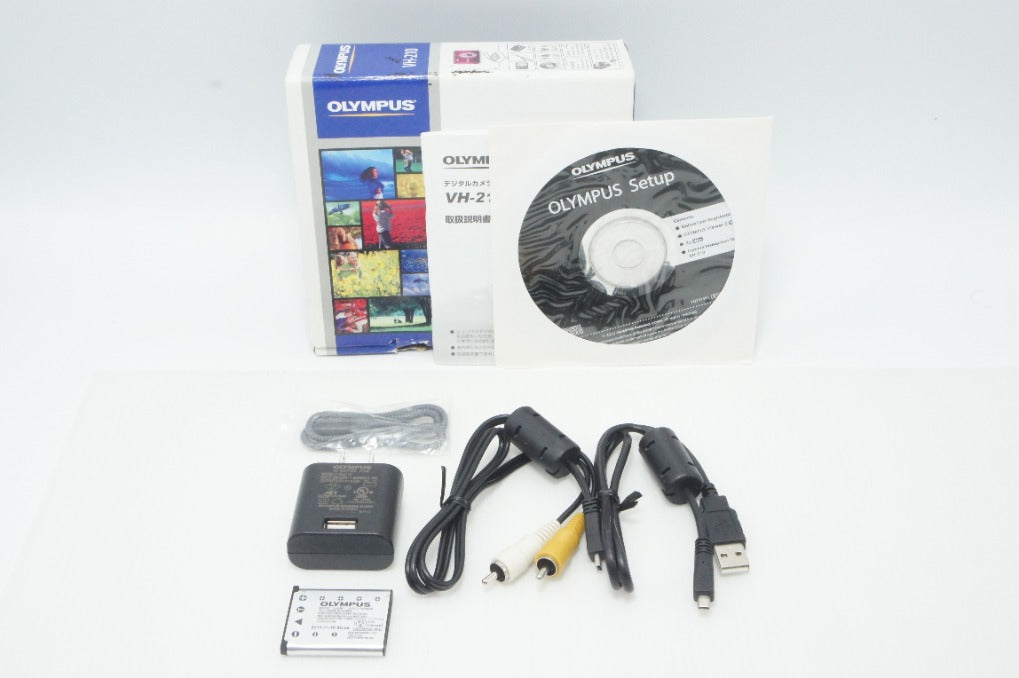 美品 OLYMPUS オリンパス VH-210 コンパクトデジタルカメラ オレンジ 元箱付 260907k