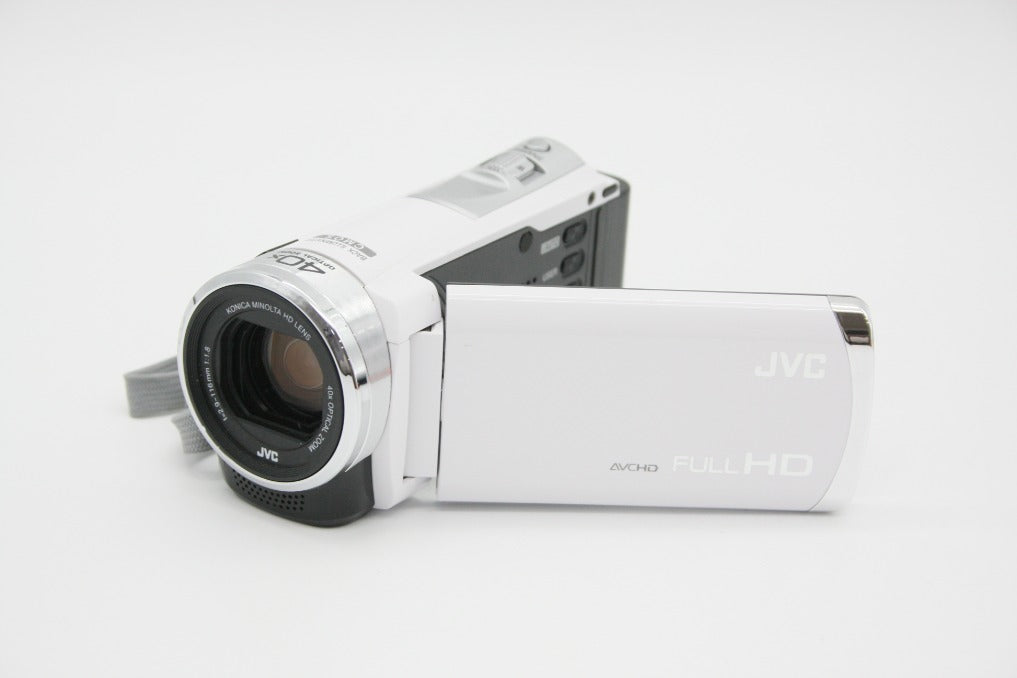 美品 JVC ケンウッド Everio GZ-HM33 デジタルビデオカメラ ホワイト 260910o