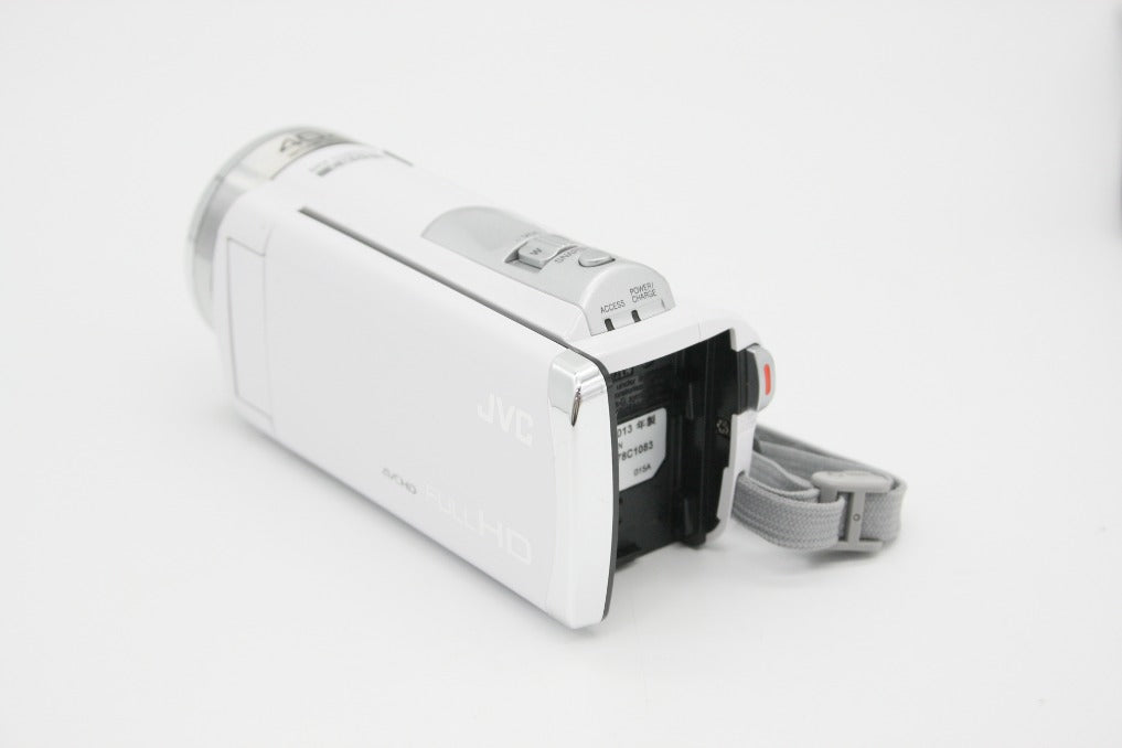 美品 JVC ケンウッド Everio GZ-HM33 デジタルビデオカメラ ホワイト 260910o