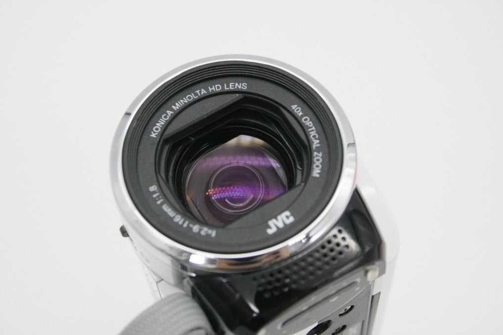 美品 JVC ケンウッド Everio GZ-HM33 デジタルビデオカメラ ホワイト 260910o