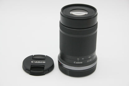 美品 Canon キヤノン RF-S 55-210mm F5-7.1 IS STM RFマウント APS-C ズームレンズ 260911p