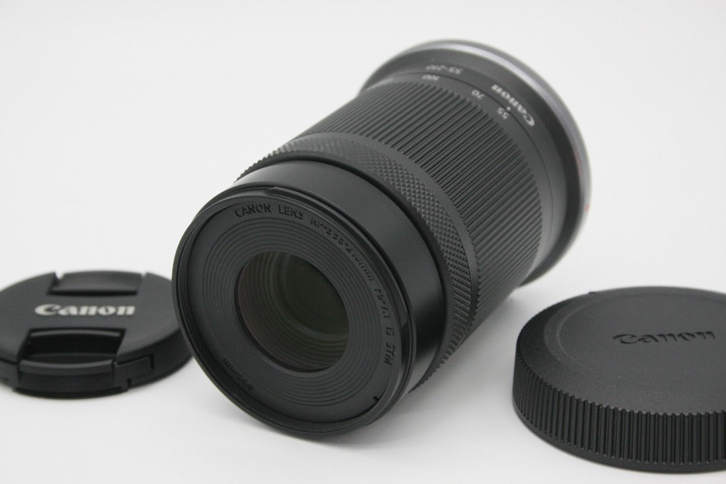 美品 Canon キヤノン RF-S 55-210mm F5-7.1 IS STM RFマウント APS-C ズームレンズ 260911p