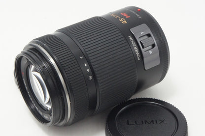 美品 Panasonic LUMIX G X VARIO PZ 45-175mm F4.0-5.6 ASPH. POWER O.I.S. H-PS45175 マイクロフォーサーズ フード付 260912g