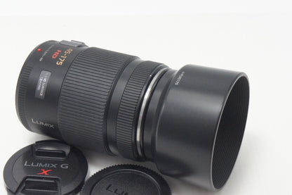 美品 Panasonic LUMIX G X VARIO PZ 45-175mm F4.0-5.6 ASPH. POWER O.I.S. H-PS45175 マイクロフォーサーズ フード付 260912g