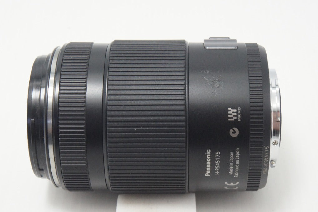 美品 Panasonic LUMIX G X VARIO PZ 45-175mm F4.0-5.6 ASPH. POWER O.I.S. H-PS45175 マイクロフォーサーズ フード付 260912g