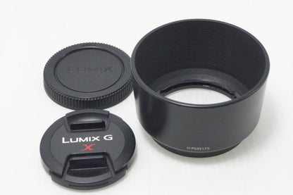美品 Panasonic LUMIX G X VARIO PZ 45-175mm F4.0-5.6 ASPH. POWER O.I.S. H-PS45175 マイクロフォーサーズ フード付 260912g