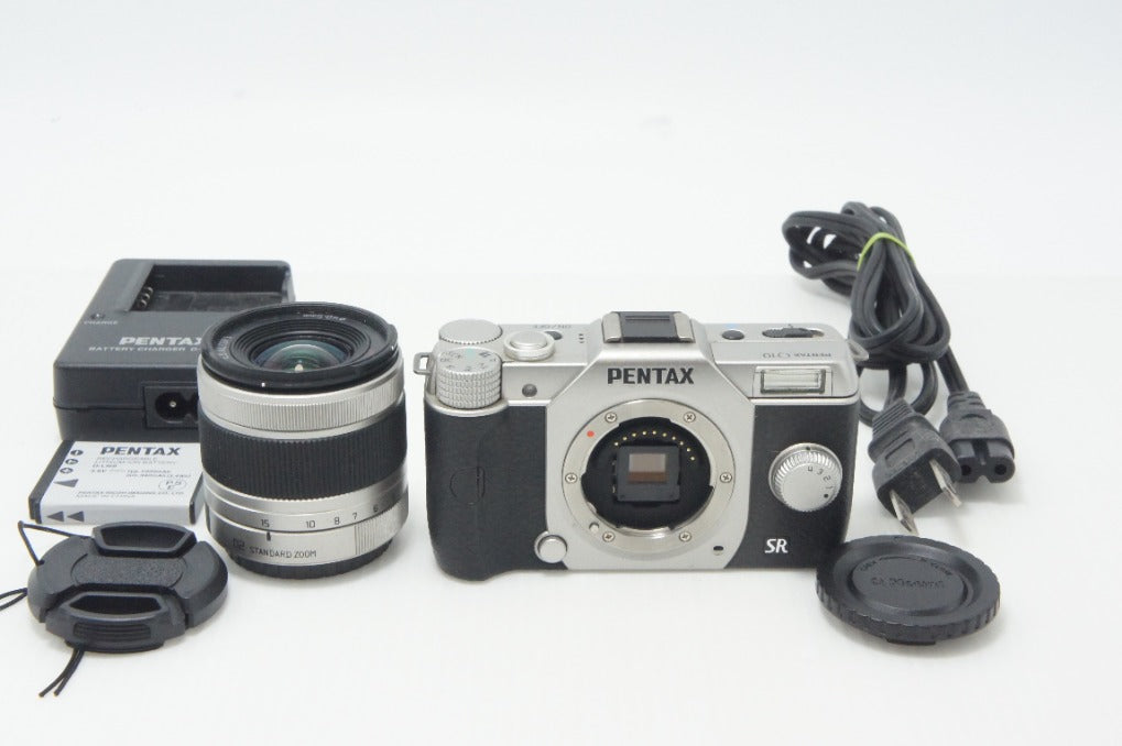 PENTAX ペンタックス Q10 ズームレンズキット 標準ズーム 02 STANDARD ZOOM ミラーレス一眼カメラ シルバー 260916a