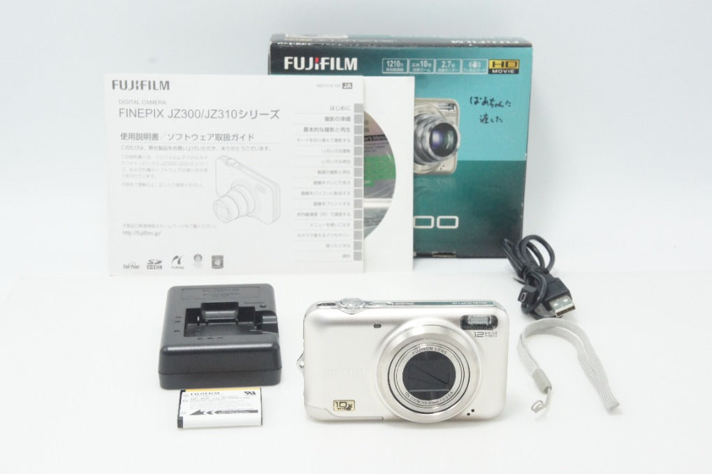 FUJIFILM 富士フイルム FinePix JZ300 コンパクトデジタルカメラ シャンパンゴールド 元箱付 260925n