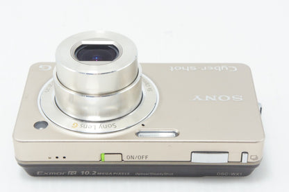 美品 SONY ソニー Cyber-shot DSC-WX1 コンパクトデジタルカメラ ゴールド 261001d