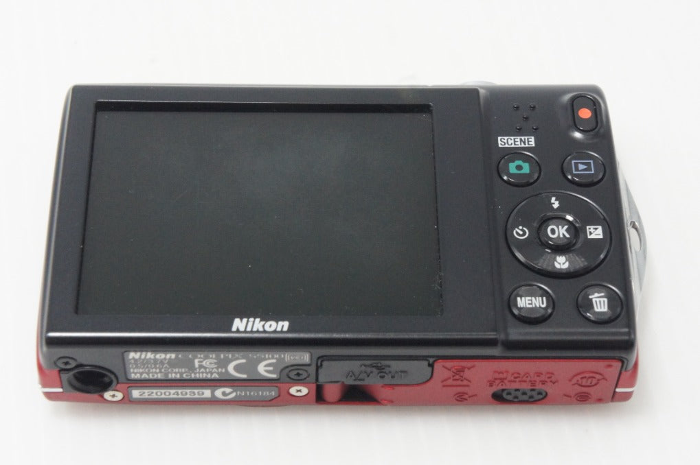 Nikon ニコン COOLPIX S5100 コンパクトデジタルカメラ クリアレッド 元箱付 261001g