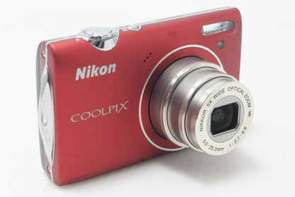 Nikon ニコン COOLPIX S5100 コンパクトデジタルカメラ クリアレッド 元箱付 261001g