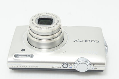 Nikon ニコン COOLPIX S5100 コンパクトデジタルカメラ ウォームシルバー 元箱付 261001h