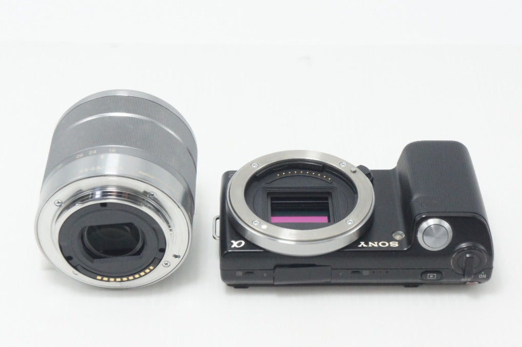 SONY ソニー NEX-5 ズームレンズキット( E 18-55mm OSS) ミラーレス一眼カメラ ブラック 元箱付 261001t