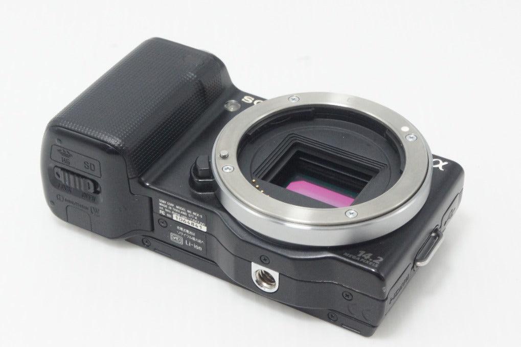 SONY ソニー NEX-5 ズームレンズキット( E 18-55mm OSS) ミラーレス一眼カメラ ブラック 元箱付 261001t