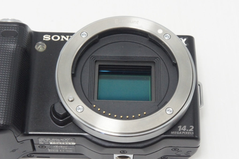 SONY ソニー NEX-5 ズームレンズキット( E 18-55mm OSS) ミラーレス一眼カメラ ブラック 元箱付 261001t