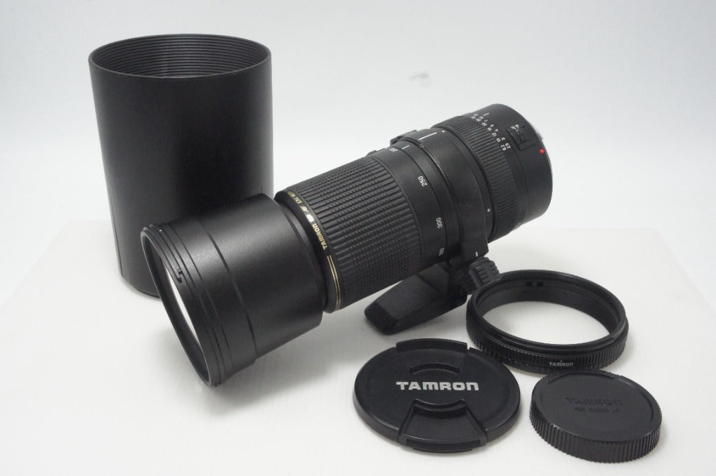 訳あり TAMRON タムロン SP AF 200-500mm F5-6.3 Di LD IF A08 AFレンズ Canon キヤノン EFマウント フード付 261005j