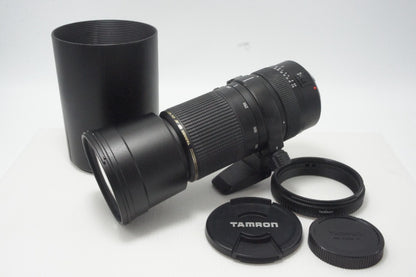 訳あり TAMRON タムロン SP AF 200-500mm F5-6.3 Di LD IF A08 AFレンズ Canon キヤノン EFマウント フード付 261005j