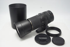 訳あり TAMRON タムロン SP AF 200-500mm F5-6.3 Di LD IF A08 AFレンズ Canon キヤノン EFマウント フード付 261005j