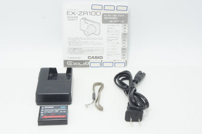 訳あり CASIO カシオ EXILIM EX-ZR100 コンパクトデジタルカメラ ホワイト 261005m